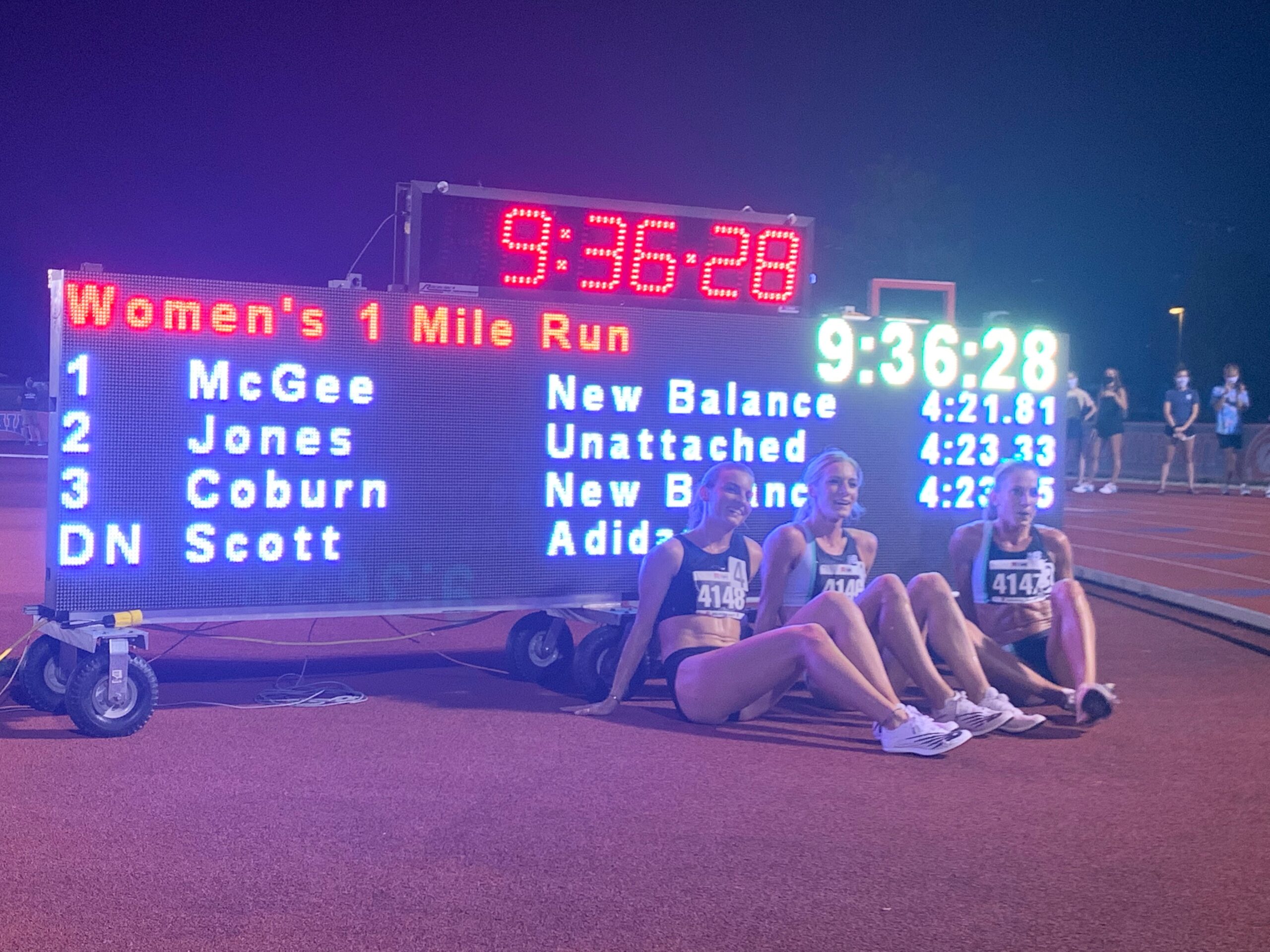 Splits can be provided in XC or track meets